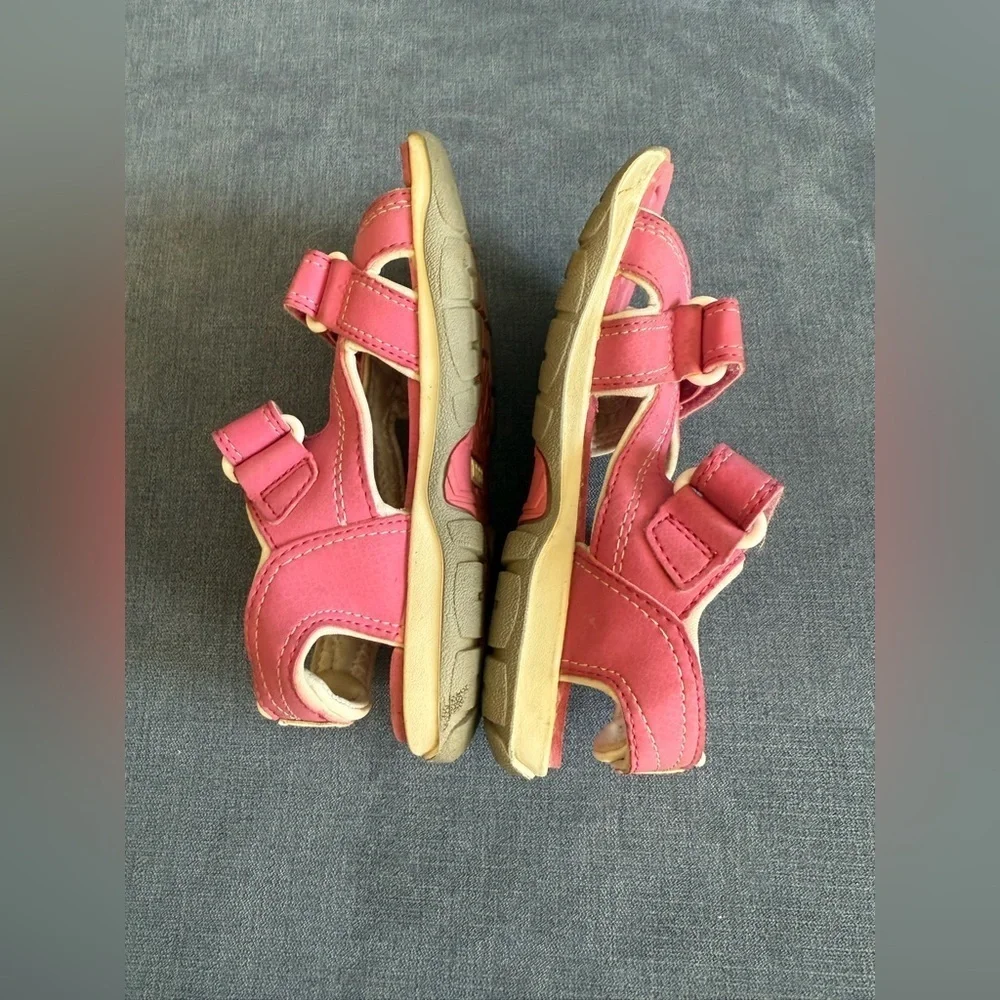 Timberland Juniors Adventure Seeker Strap Sandal Toddler Girls SZ 11 Pink Casual